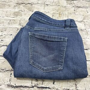 Lane Bryant‎ Capri Jeans Womens 16 Blue Crop Straight Leg Genius Fit Denim Pants